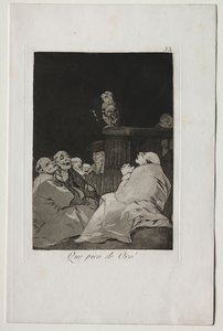 Caprichos: What a Golden Beak! by Francisco de Goya