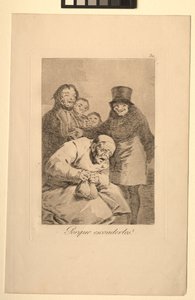 Caprichos: Why Hide Them by Francisco de Goya