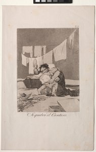 Caprichos: Yes He Broke the Pot by Francisco de Goya