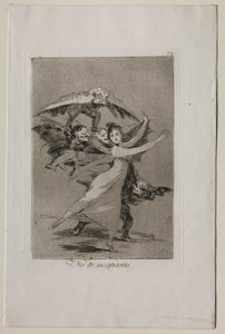 Caprichos: You Will Not Escape by Francisco de Goya