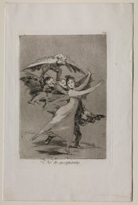 Caprichos: You Will Not Escape by Francisco de Goya