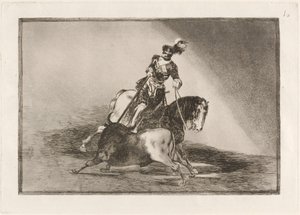 Charles V Spearing a Bull in the Ring at Valladolid by Francisco de Goya