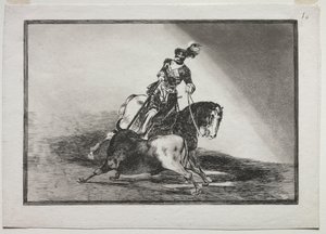 Charles V Spearing a Bull in the Ring at Valladolid by Francisco de Goya