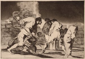 Cruel Folly, from the series Los Disparates by Francisco de Goya