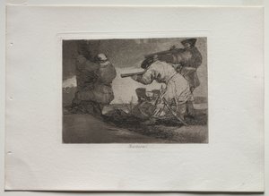Disasters of War: Barbarians! by Francisco de Goya