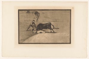 Death of Pepe-Hillo in the Arena of Madrid by Francisco de Goya