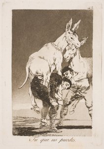 You Who Cannot, Must Carry Me on Your Back by Francisco de Goya