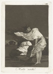 A Bad Night (Los Caprichos) by Francisco de Goya