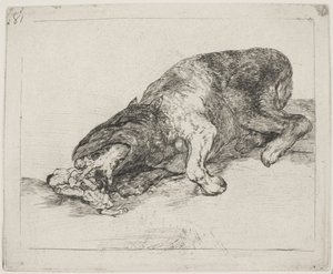 A Wild Monster (81) by Francisco de Goya