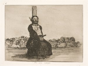 For the Sake of a Knife (34) by Francisco de Goya