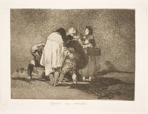 He Died Without Help (53) by Francisco de Goya