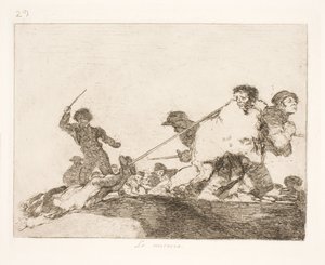 He Deserved It (29) by Francisco de Goya