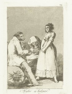 It is Better to be Lazy (Los Caprichos) by Francisco de Goya