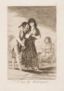 Not even in this way does he know her by Francisco de Goya