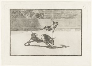 Juanito Apiñani in the Arena of Madrid by Francisco de Goya