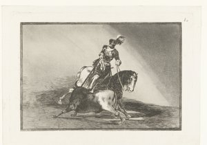 Emperor Charles V Fighting a Bull by Francisco de Goya