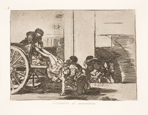Taken by Cart to the Cemetery (64) by Francisco de Goya