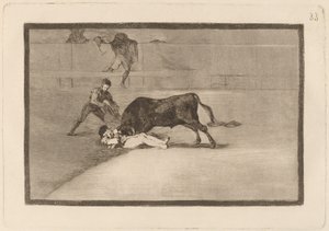 The Unlucky Death of Pepe Illo in the Ring at Madrid by Francisco de Goya