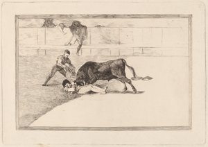 The Unlucky Death of Pepe Illo in the Ring at Madrid by Francisco de Goya