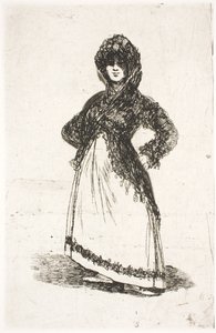 Maja, Standing by Francisco de Goya