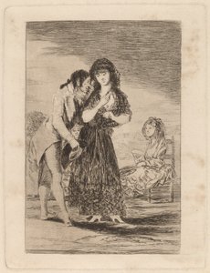Even Thus He Cannot Make Her Out by Francisco de Goya