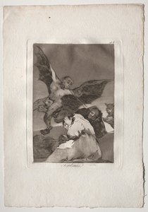 Eighty Caprices: Tale-Bearers-Blasts of Wind by Francisco de Goya