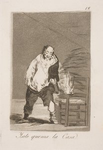 And They Burn His House by Francisco de Goya