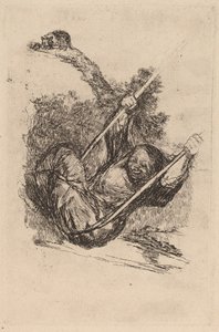 Old Woman on a Swing by Francisco de Goya