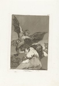 Blowers (Los Caprichos) by Francisco de Goya