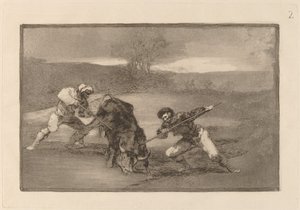 Another Way of Hunting on Foot by Francisco de Goya