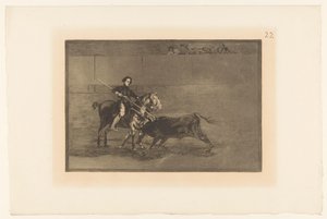 Pajuelera in the Arena of Zaragoza by Francisco de Goya