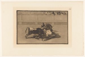 Picador Fallen from His Horse by Francisco de Goya