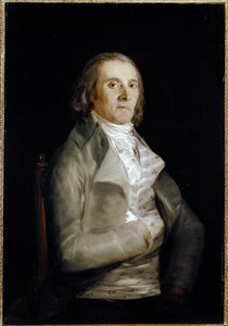 Portrait of Don Andres del Peral, painter decorator by Francisco de Goya