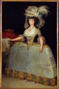 Portrait of the Queen of Spain Mary Louise, Wife of Charles IV