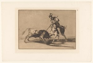 Rodrigo Díaz de Vivar Wounds a Bull by Francisco de Goya