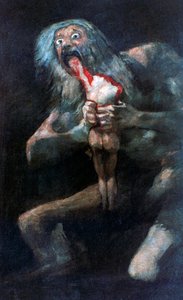 Saturn Devouring one of his Children by Francisco de Goya