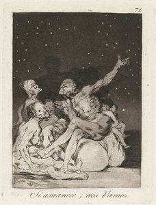 When Day Breaks We Will Be Off by Francisco de Goya