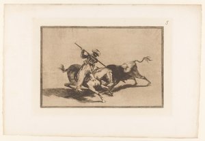 Bullfight on Horseback by Francisco de Goya