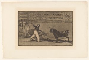 Bullfighter with Banderilla (series title: The Bullfights) by Francisco de Goya
