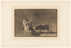 Bullfighters in an Arena (Bullfighting) by Francisco de Goya