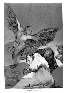 Swallow it, Dog by Francisco de Goya