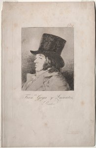 The Caprichos: Portrait of Goya by Francisco de Goya