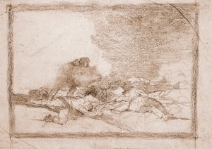 The Disasters of War: This is Why You Were Born (preparatory drawing) by Francisco de Goya