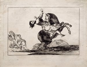 The Horse-Abductor from the series Los Disparates Follies, 1815-1819
