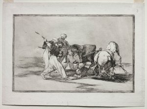 The Moors Settled in Spain, Giving Up the Superstitions of the Koran, Adopted this Art... by Francisco de Goya