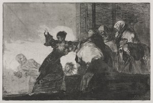 The Proverbs: Two Heads are Better than One or Poor Folly by Francisco de Goya