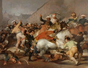 The Second of May, 1808 or The Charge of the Mamelukes, 1814 (post-restoration) by Francisco de Goya