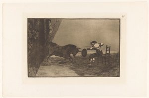 Challenge of Martincho in the Arena of Zaragoza (Bullfights) by Francisco de Goya