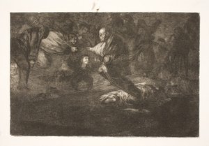 The Lord Creates Them, and They End in Beautiful Union / Birds of a Feather Flock Together by Francisco de Goya