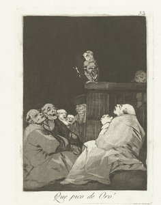 What a Golden Beak! (Los Caprichos) by Francisco de Goya